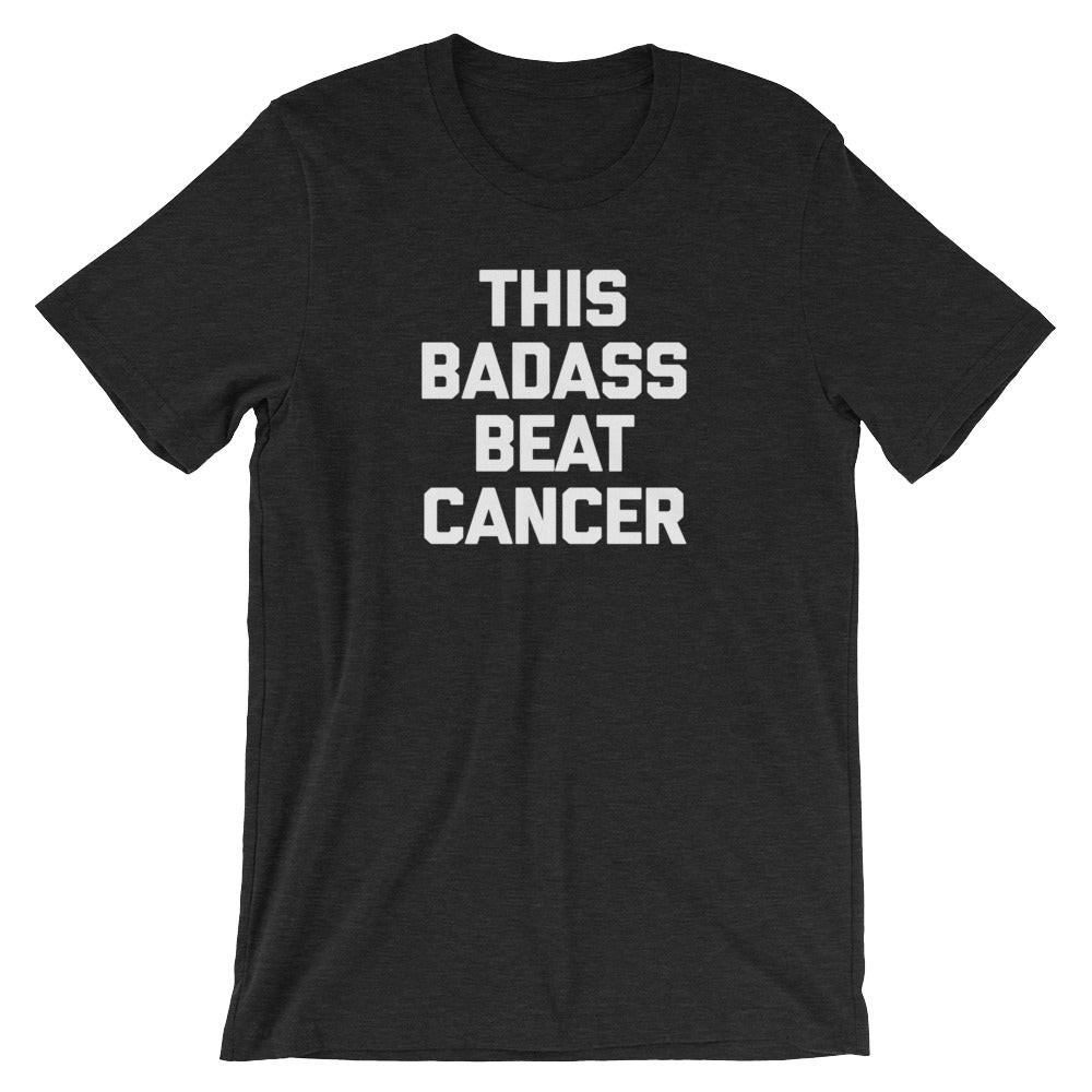 This Badass Beat Cancer T-Shirt (Unisex) Hoodie, Sweatshirt | CiraTrend.com (Image 4)