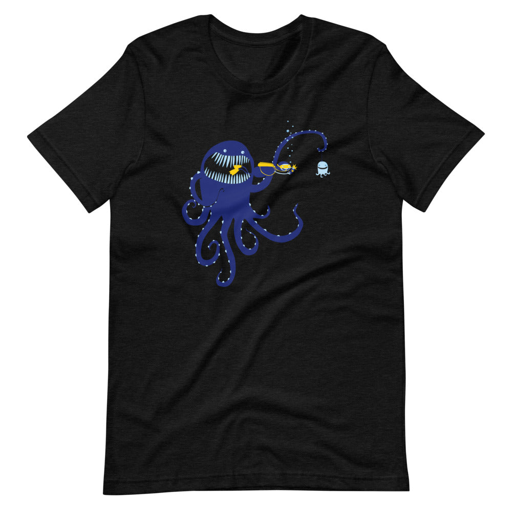 Tourism (Octopus vs. Diver) T-Shirt (Unisex) Hoodie, Sweatshirt | CiraTrend.com (Image 4)