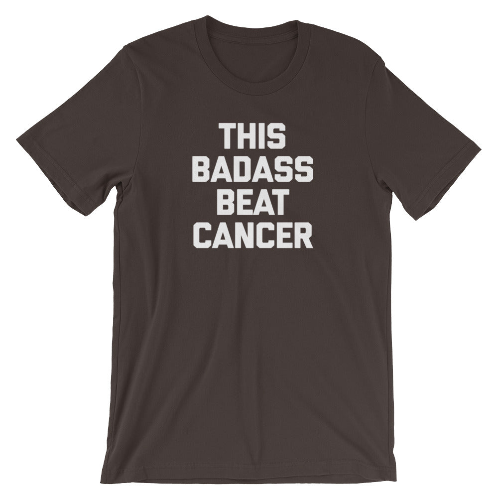 This Badass Beat Cancer T-Shirt (Unisex) Hoodie, Sweatshirt | CiraTrend.com (Image 3)