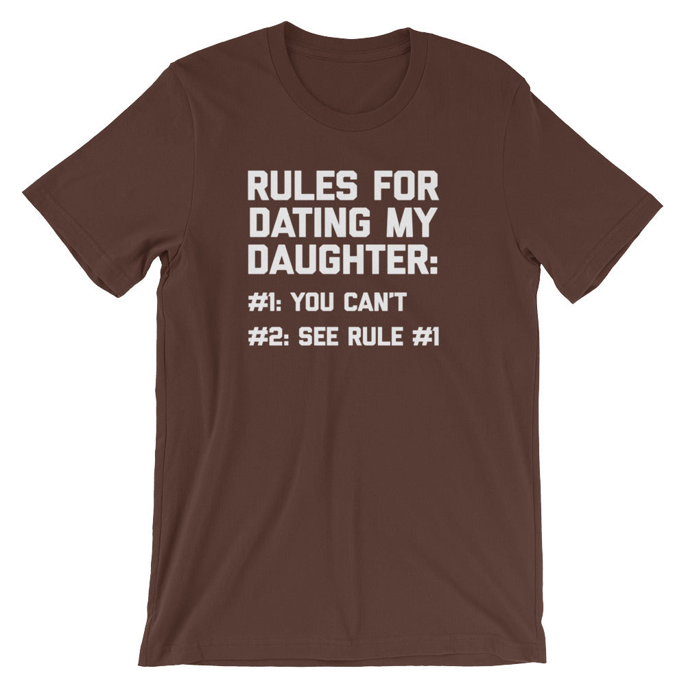Rules For Dating My Daughter T-Shirt (Unisex) Hoodie, Sweatshirt | CiraTrend.com (Image 3)