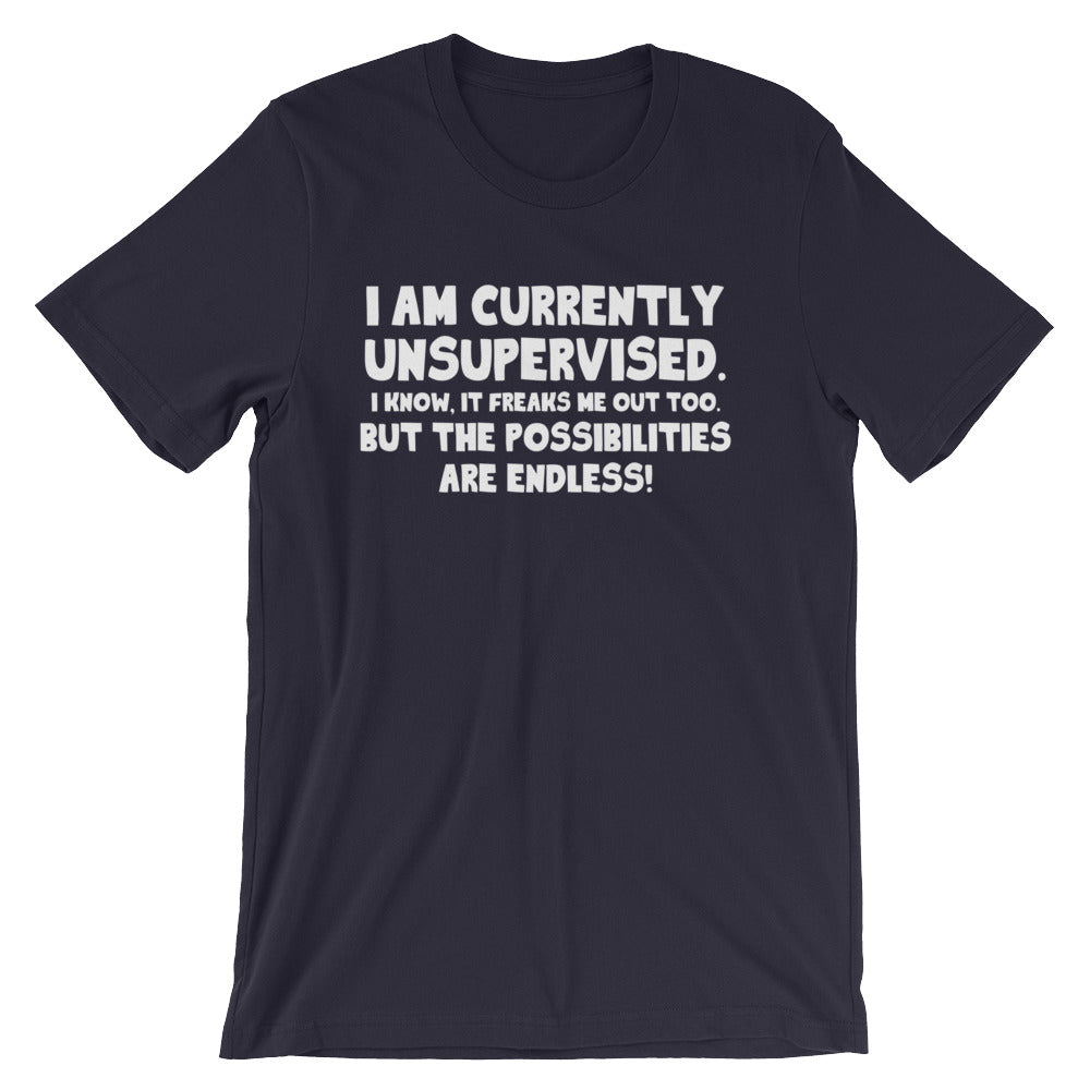 I Am Currently Unsupervised T-Shirt (Unisex) Hoodie, Sweatshirt | CiraTrend.com (Image 1)