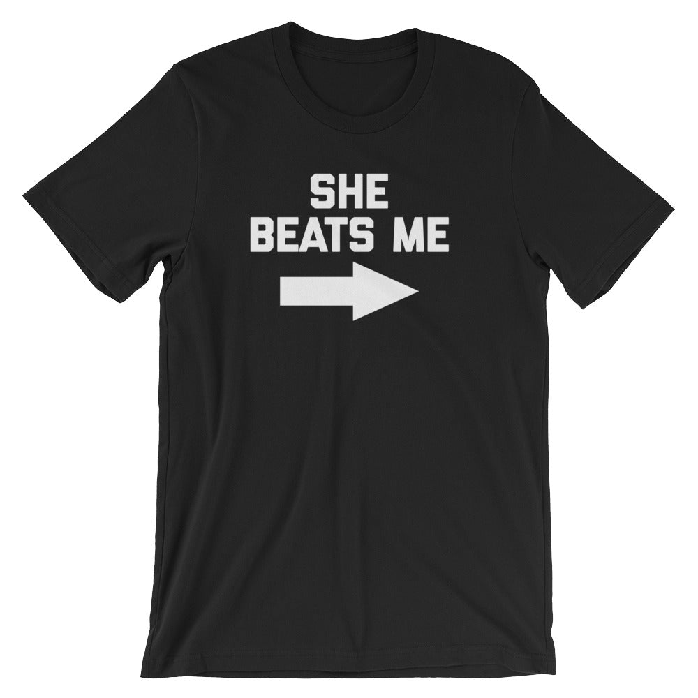 She Beats Me T-Shirt (Unisex) Hoodie, Sweatshirt | CiraTrend.com (Image 2)