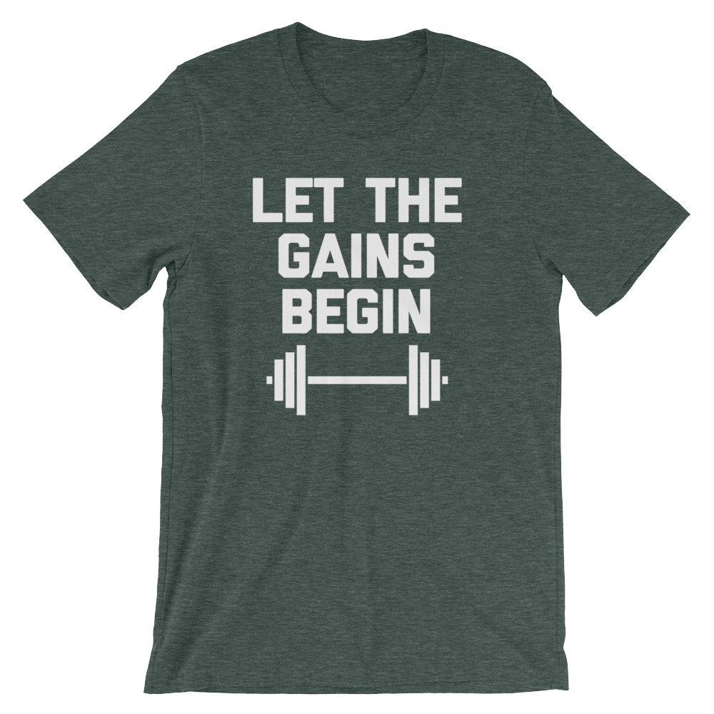 Let The Gains Begin T-Shirt (Unisex) Hoodie, Sweatshirt | CiraTrend.com (Image 5)