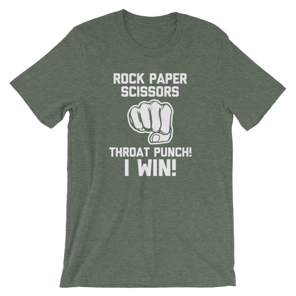 Rock Paper Scissors Throat Punch, I Win T-Shirt (Unisex) Hoodie, Sweatshirt | CiraTrend.com (Image 5)