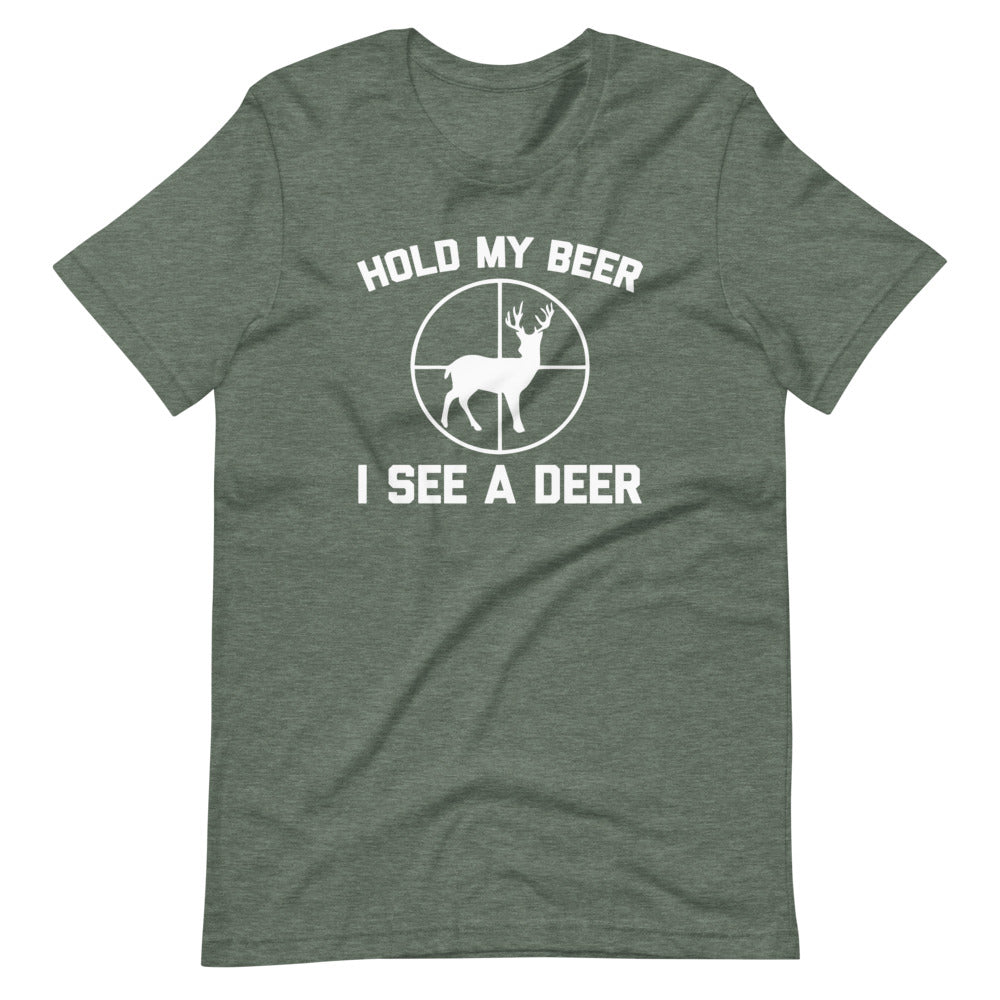 Hold My Beer, I See A Deer T-Shirt (Unisex) Hoodie, Sweatshirt | CiraTrend.com (Image 4)
