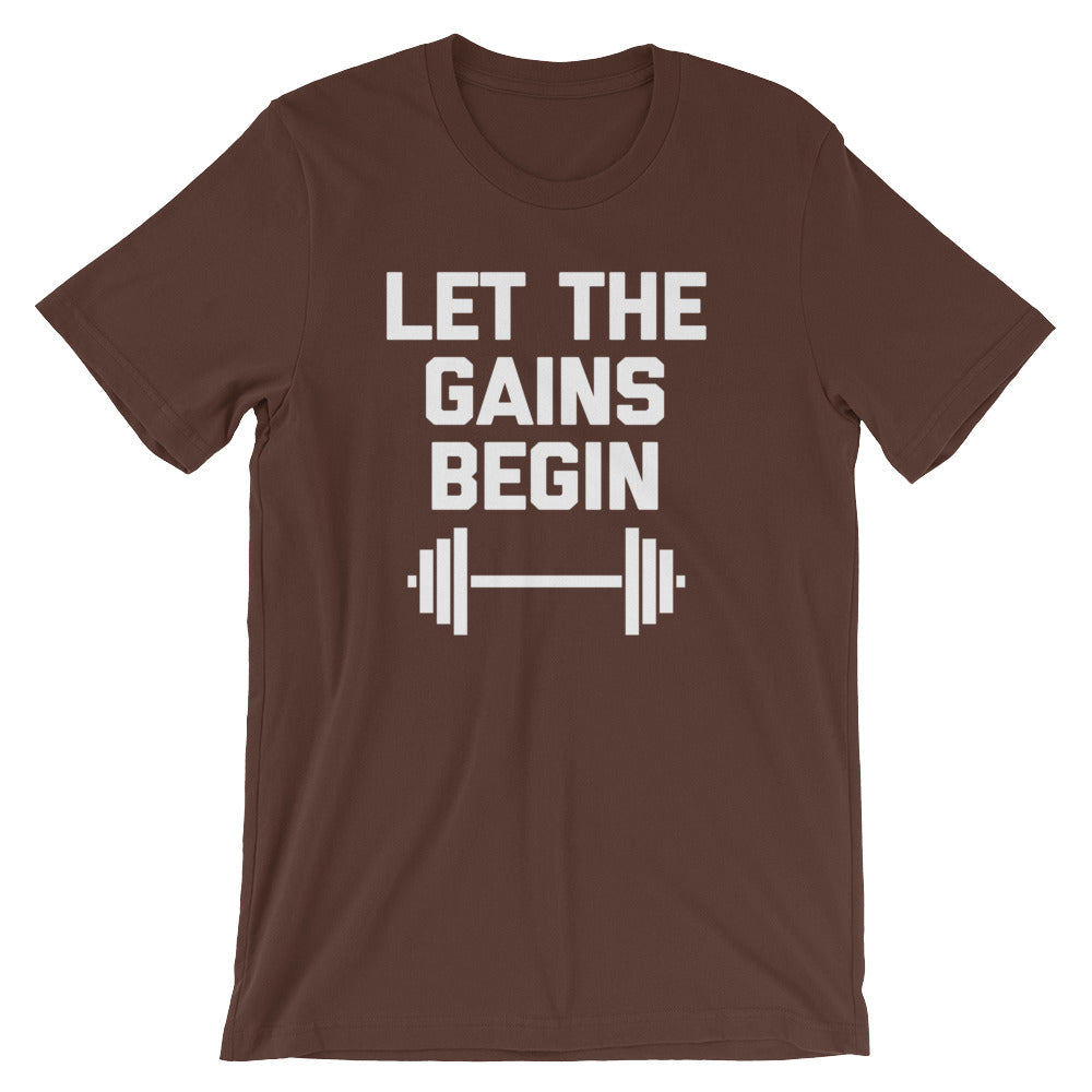 Let The Gains Begin T-Shirt (Unisex) Hoodie, Sweatshirt | CiraTrend.com (Image 3)