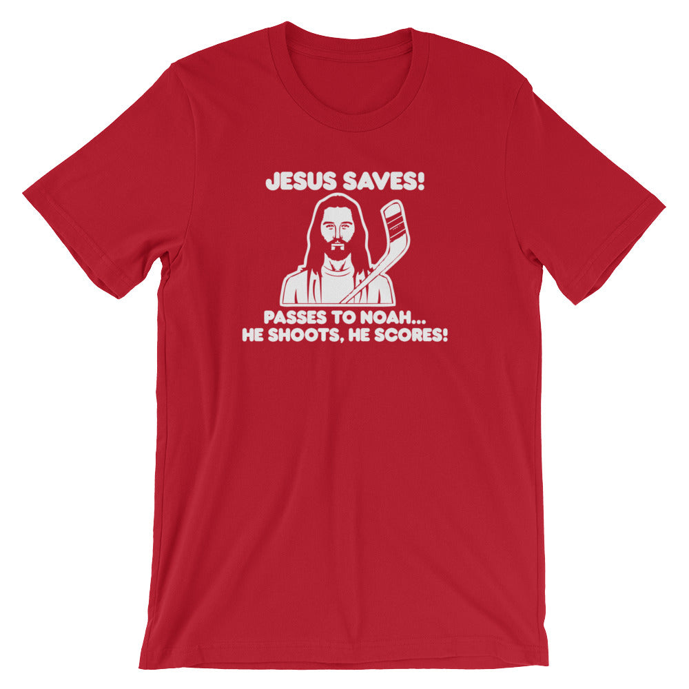 Jesus Saves Hockey T-Shirt (Unisex) Hoodie, Sweatshirt | CiraTrend.com (Image 1)