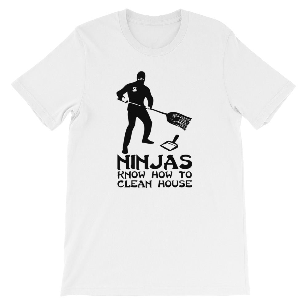 Ninjas Know How To Clean House T-Shirt (Unisex) Hoodie, Sweatshirt | CiraTrend.com (Image 2)