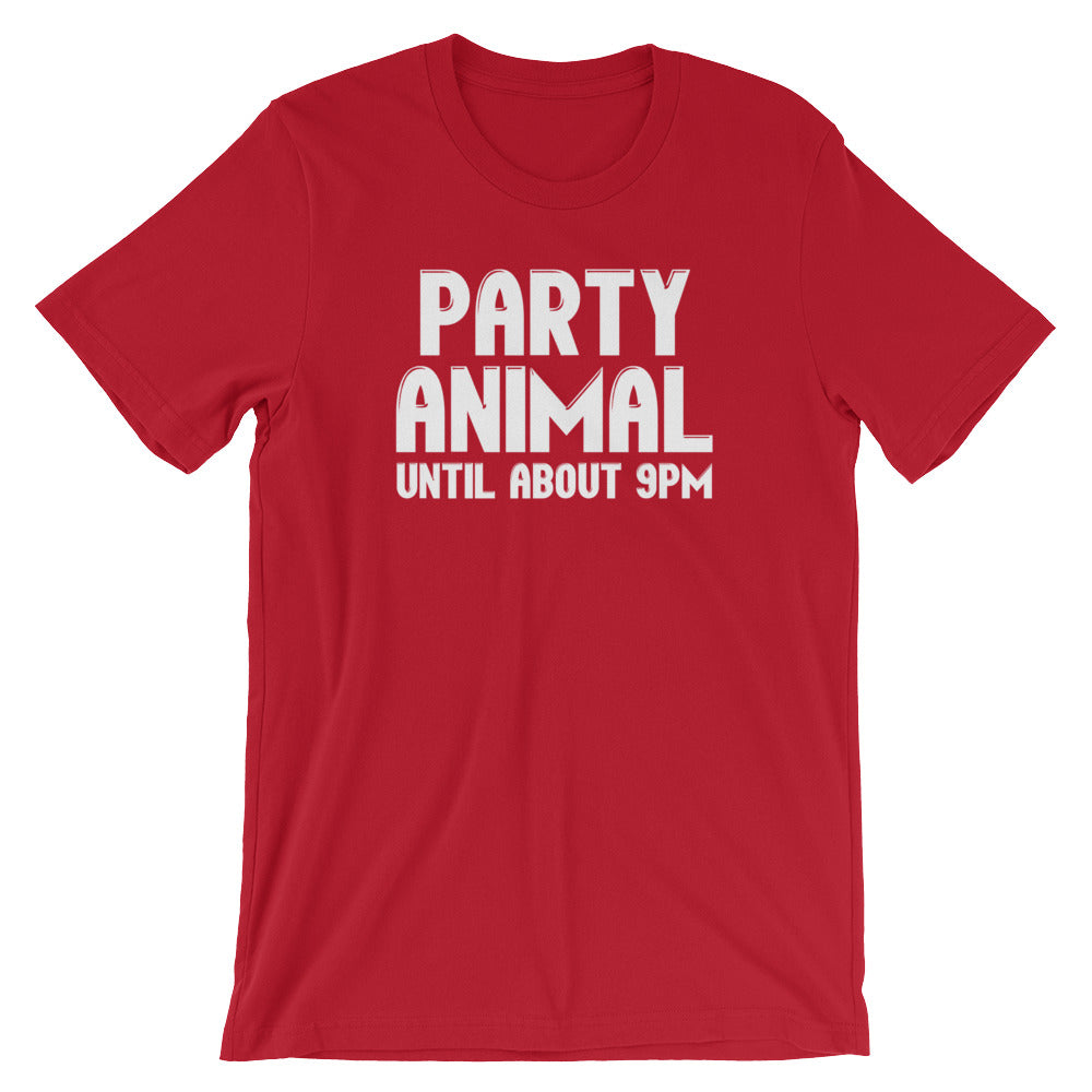 Party Animal (Until About 9pm) T-Shirt (Unisex) Hoodie, Sweatshirt | CiraTrend.com (Image 1)