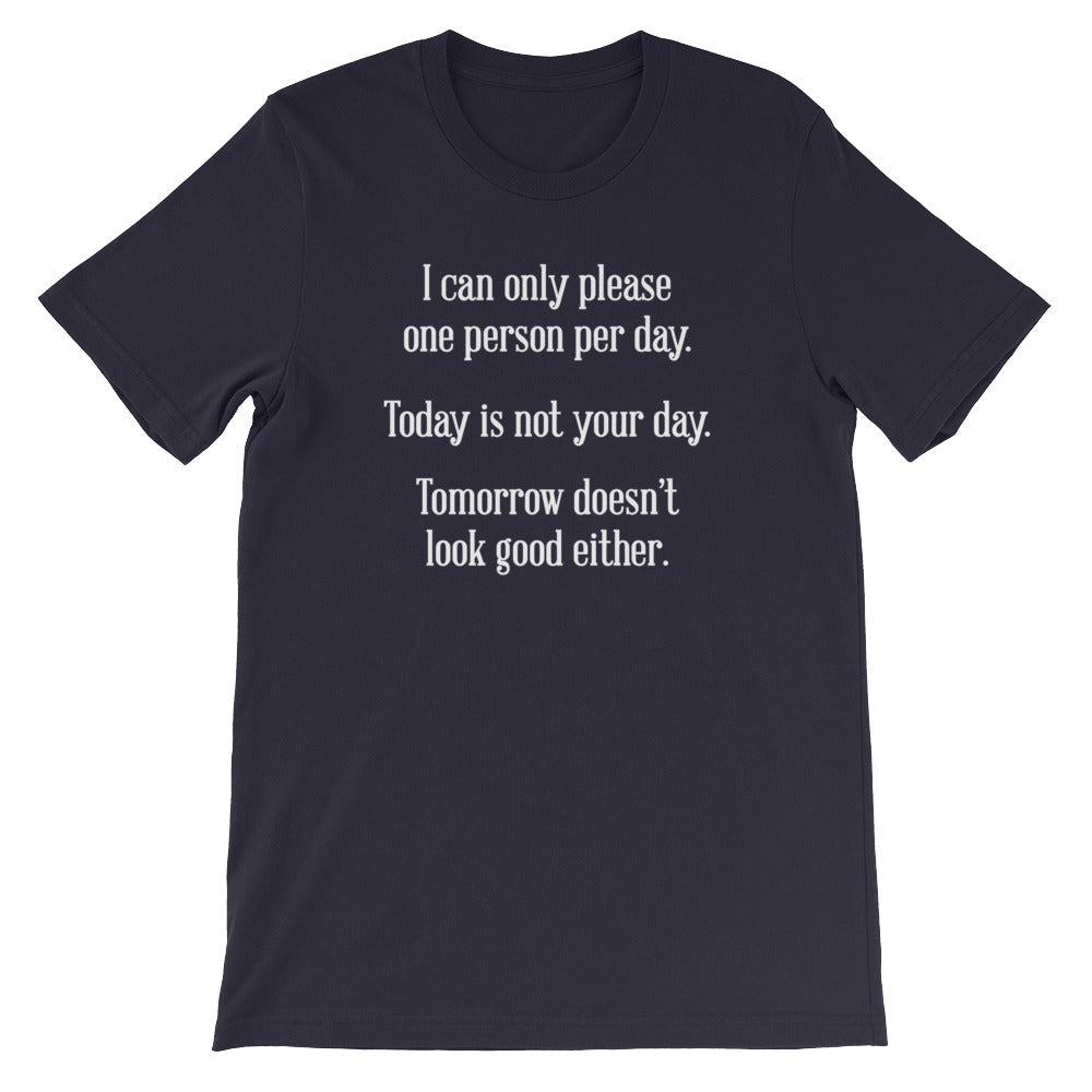 I Can Only Please One Person Per Day T-Shirt (Unisex) Hoodie, Sweatshirt | CiraTrend.com (Image 1)