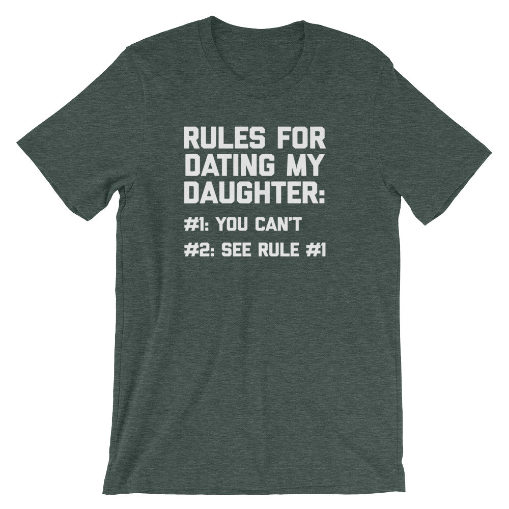 Rules For Dating My Daughter T-Shirt (Unisex) Hoodie, Sweatshirt | CiraTrend.com (Image 5)