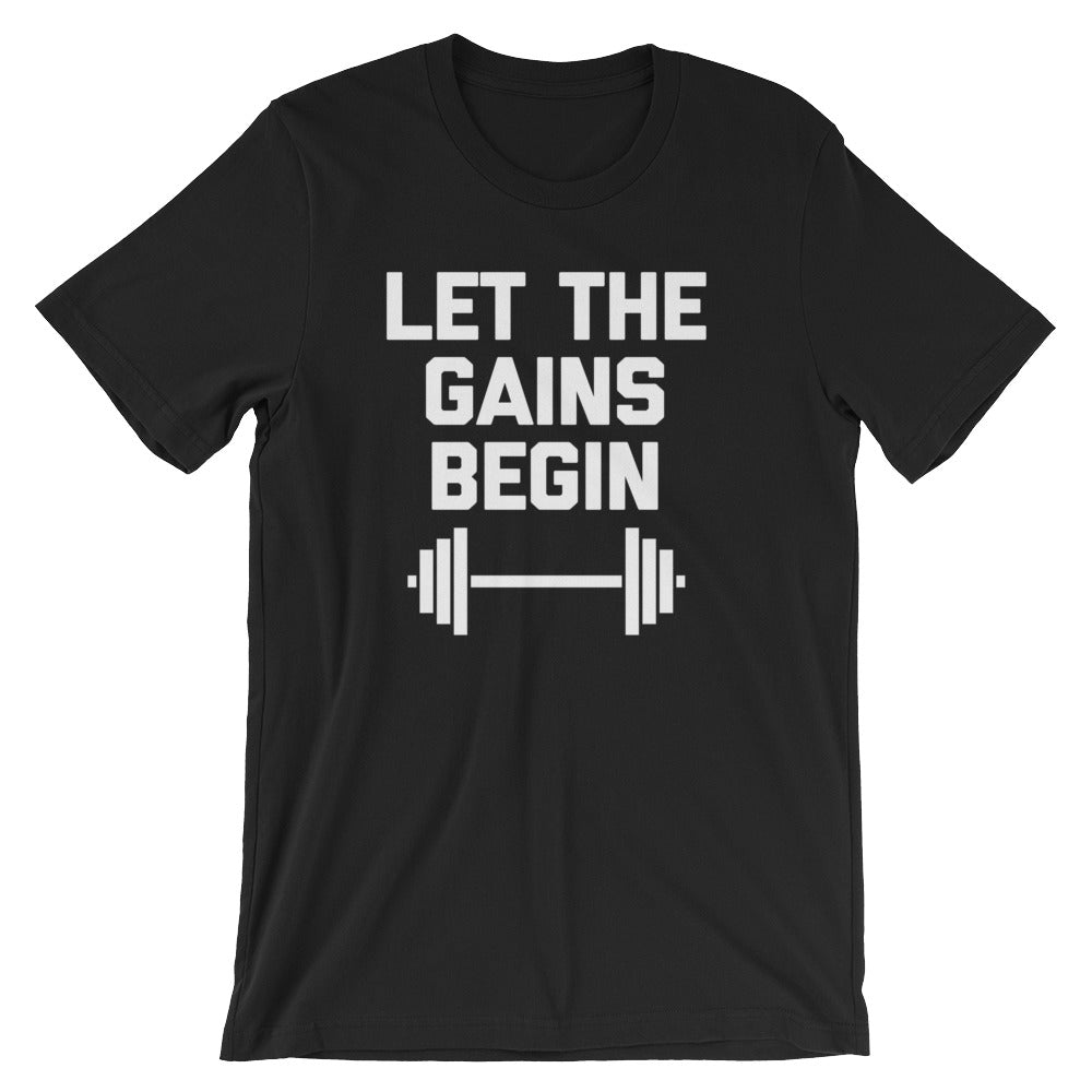 Let The Gains Begin T-Shirt (Unisex) Hoodie, Sweatshirt | CiraTrend.com (Image 2)