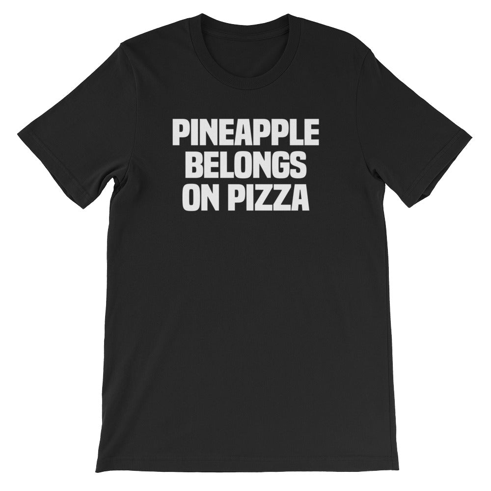 Pineapple Belongs On Pizza T-Shirt (Unisex) Hoodie, Sweatshirt | CiraTrend.com (Image 2)