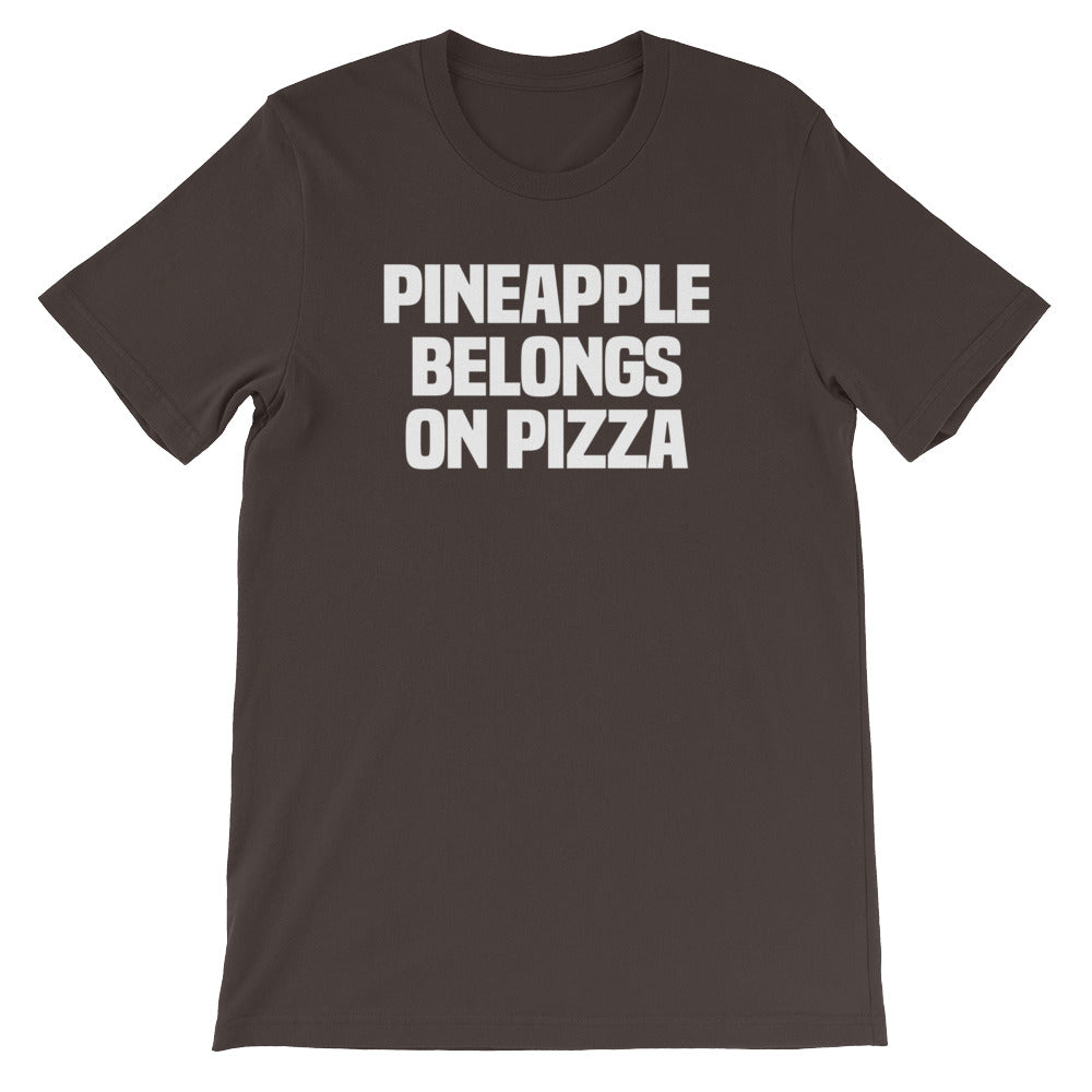 Pineapple Belongs On Pizza T-Shirt (Unisex) Hoodie, Sweatshirt | CiraTrend.com (Image 3)