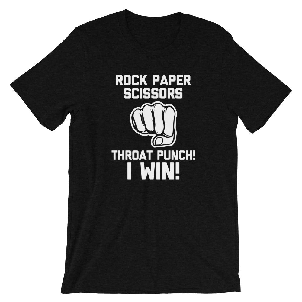 Rock Paper Scissors Throat Punch, I Win T-Shirt (Unisex) Hoodie, Sweatshirt | CiraTrend.com (Image 4)