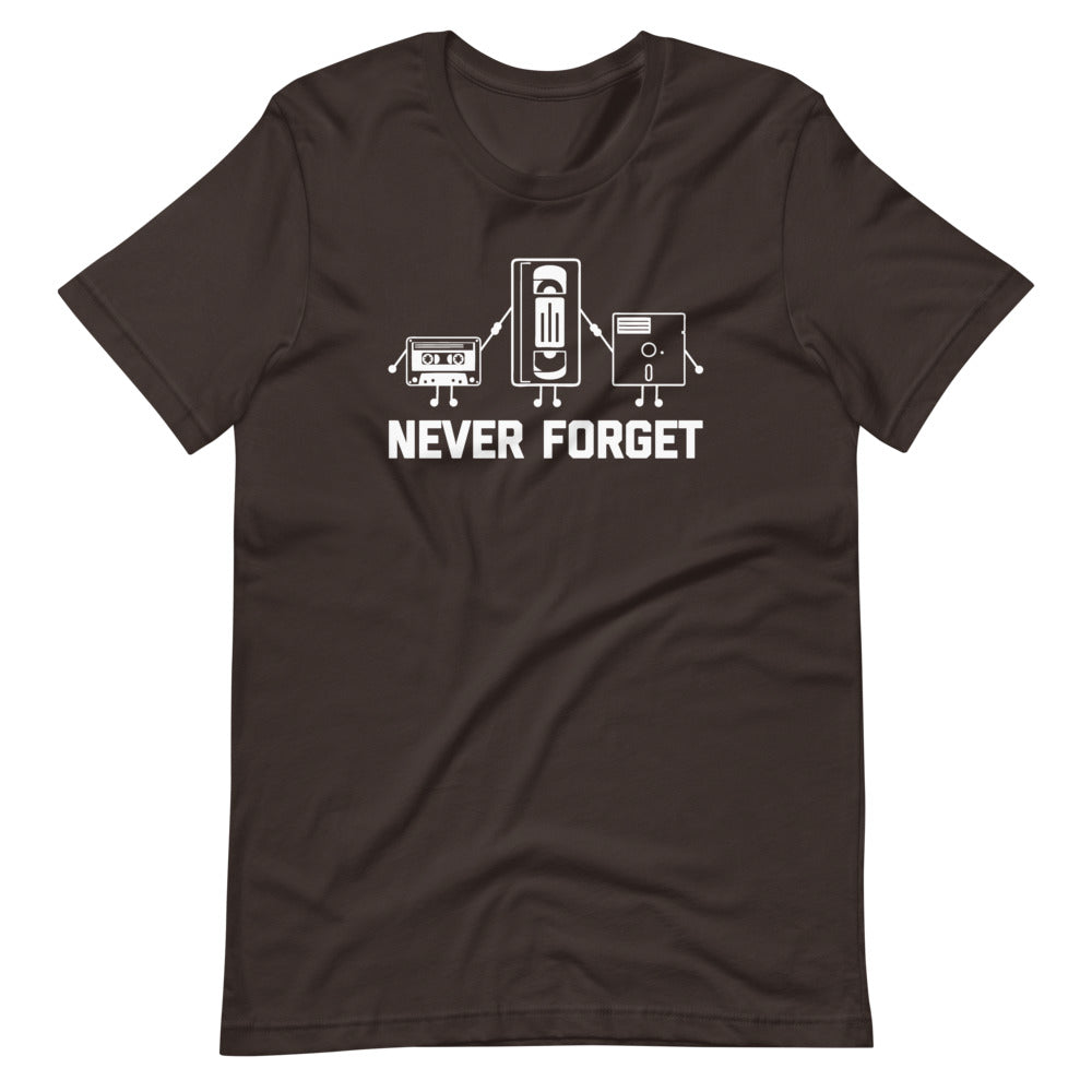 Never Forget (Cassette Tape, VHS, Floppy Disk) T-Shirt (Unisex) Hoodie, Sweatshirt | CiraTrend.com (Image 3)