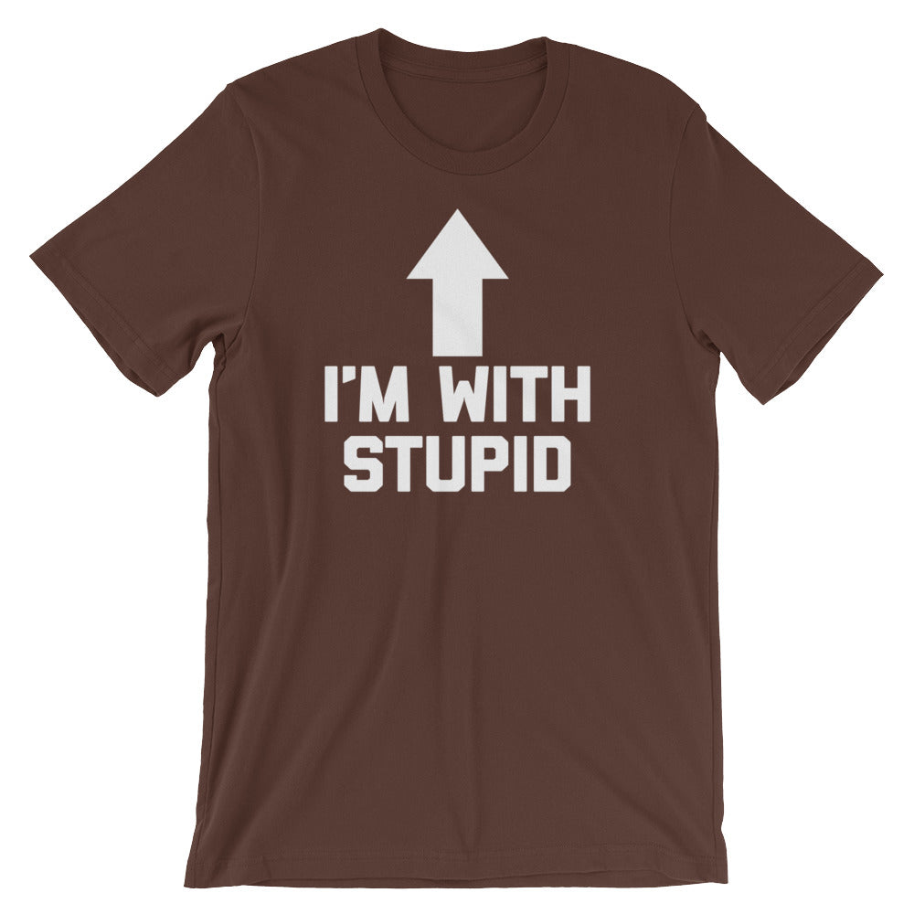 I'm With Stupid T-Shirt (Unisex) Hoodie, Sweatshirt | CiraTrend.com (Image 3)