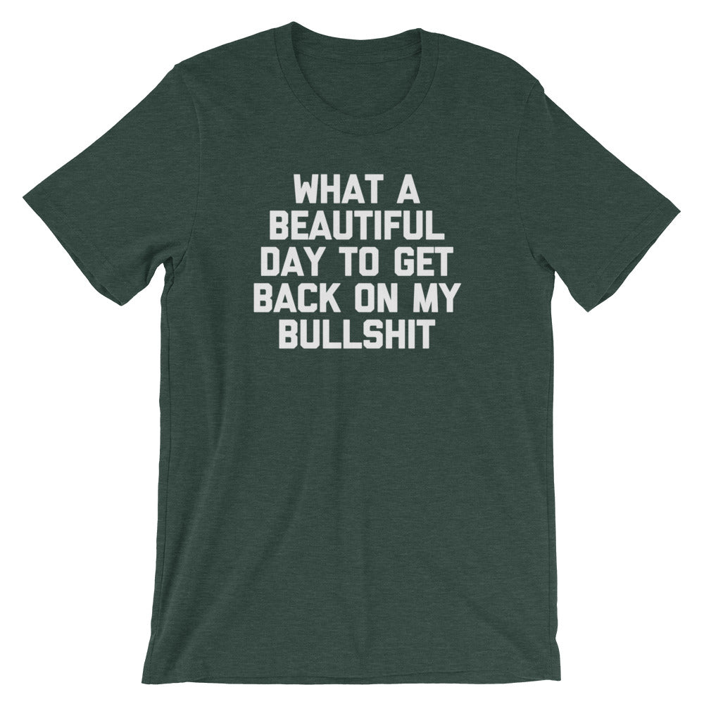 What A Beautiful Day To Get Back On My Bullshit T-Shirt (Unisex) Hoodie, Sweatshirt | CiraTrend.com (Image 5)