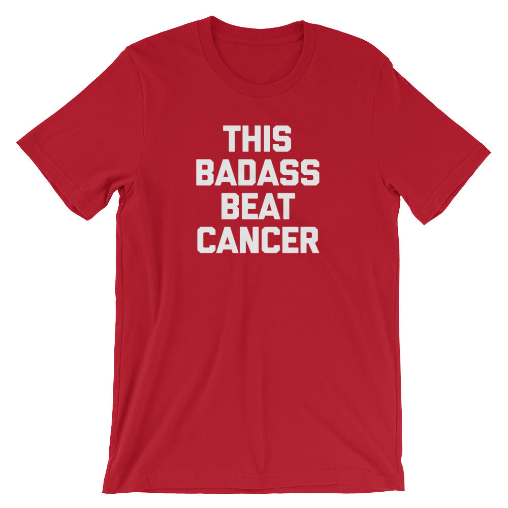 This Badass Beat Cancer T-Shirt (Unisex) Hoodie, Sweatshirt | CiraTrend.com (Image 1)