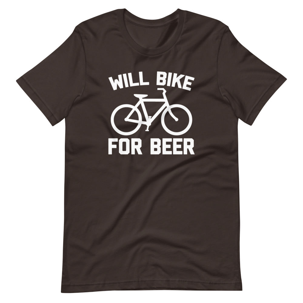 Will Bike For Beer T-Shirt (Unisex) Hoodie, Sweatshirt | CiraTrend.com (Image 3)