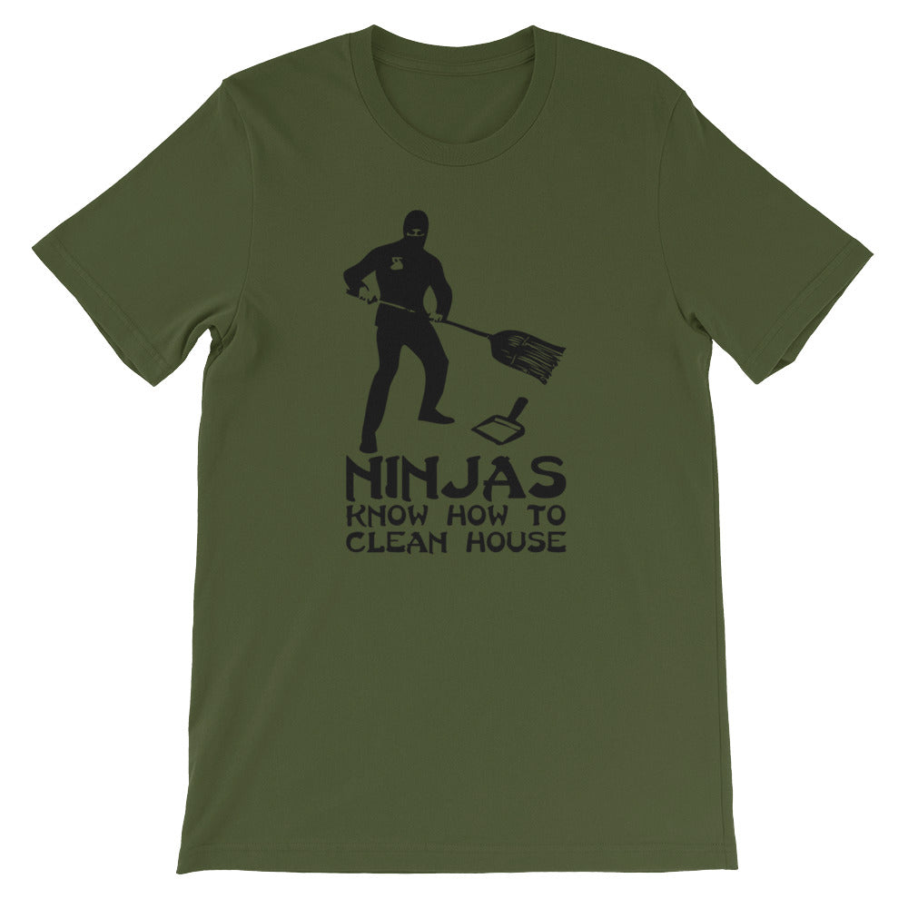 Ninjas Know How To Clean House T-Shirt (Unisex) Hoodie, Sweatshirt | CiraTrend.com (Image 4)