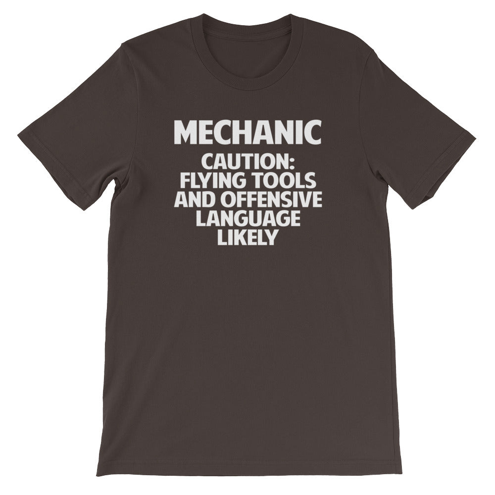 Mechanic (Caution: Flying Tools & Offensive Language Likely) T-Shirt (Unisex) Hoodie, Sweatshirt | CiraTrend.com (Image 3)