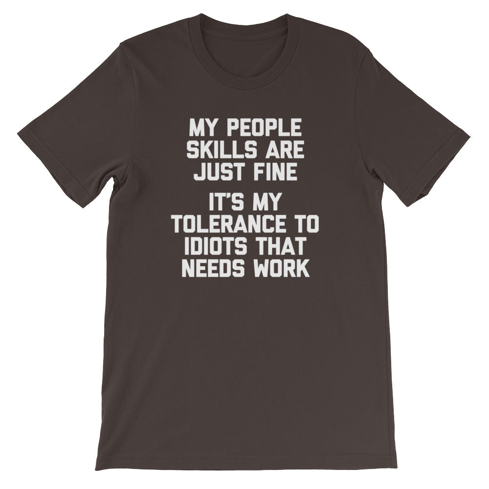 My Tolerance To Idiots T-Shirt (Unisex) Hoodie, Sweatshirt | CiraTrend.com (Image 3)