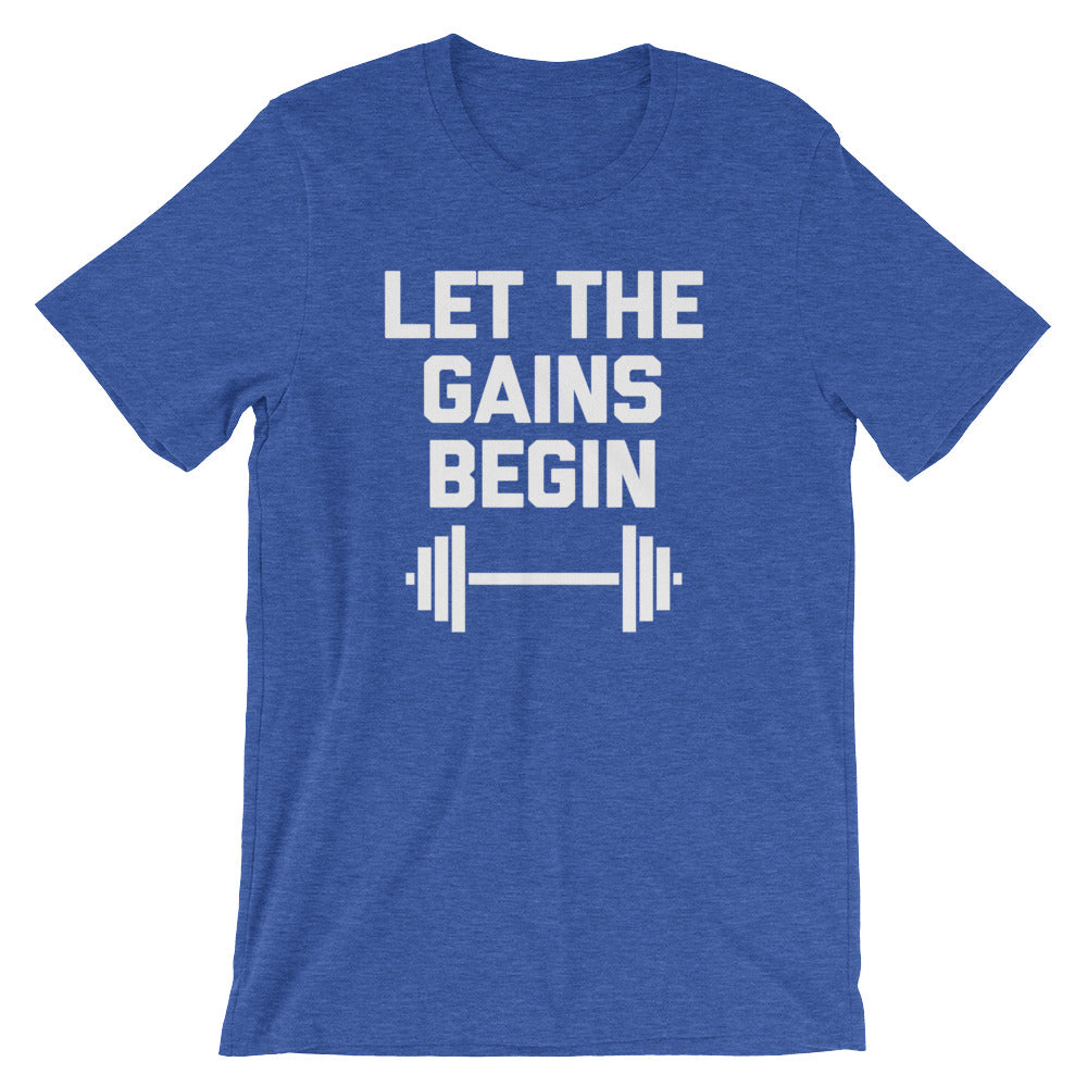 Let The Gains Begin T-Shirt (Unisex) Hoodie, Sweatshirt | CiraTrend.com (Image 1)
