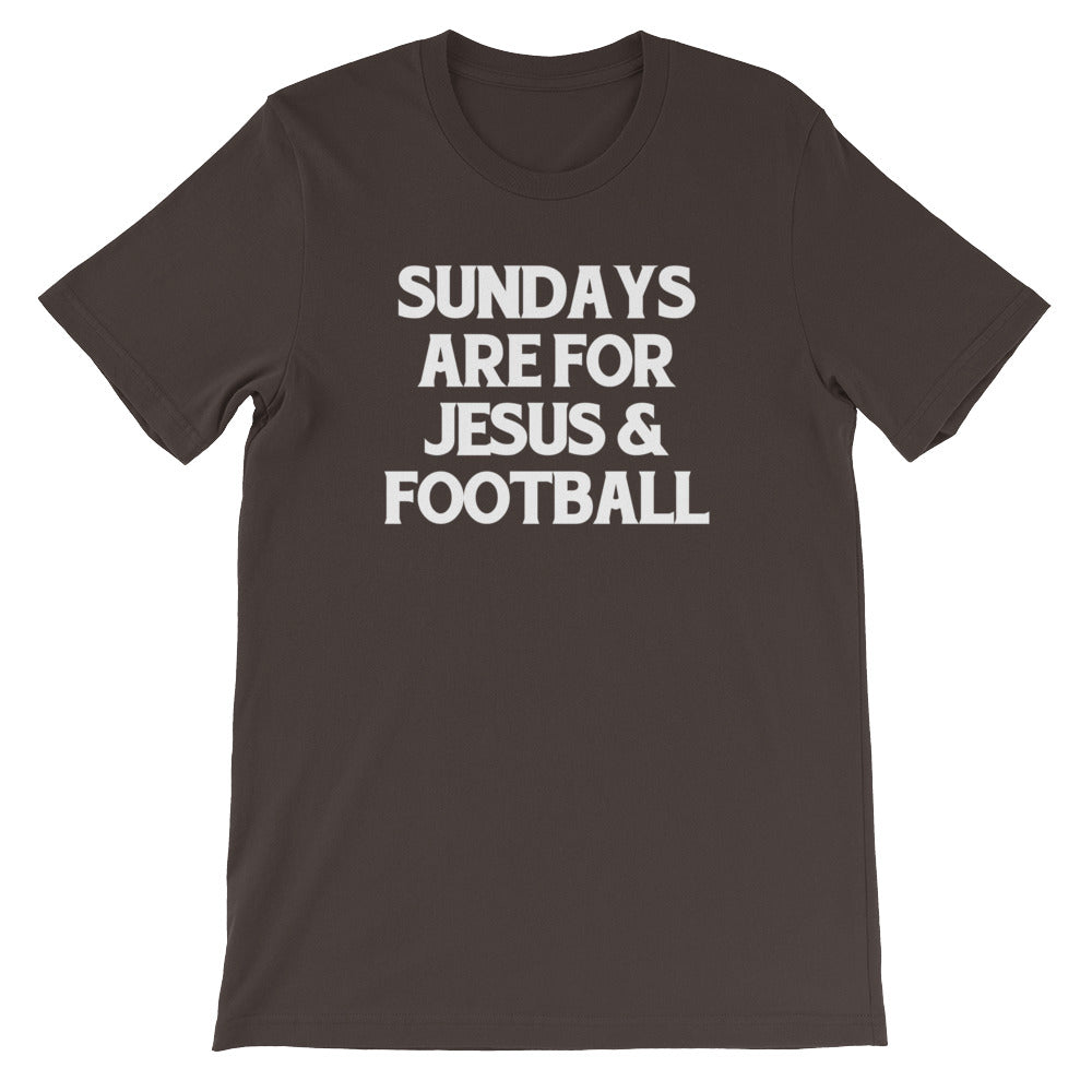 Sundays Are For Jesus & Football T-Shirt (Unisex) Hoodie, Sweatshirt | CiraTrend.com (Image 1)