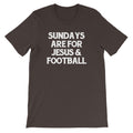 Sundays Are For Jesus & Football T-Shirt (Unisex) Hoodie, Sweatshirt | CiraTrend.com (Image 1)