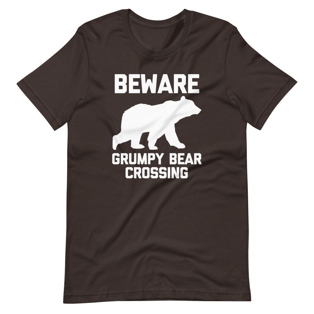 Beware: Grumpy Bear Crossing T-Shirt (Unisex) Hoodie, Sweatshirt | CiraTrend.com (Image 1)