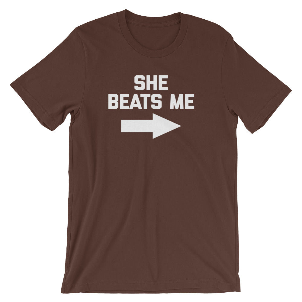 She Beats Me T-Shirt (Unisex) Hoodie, Sweatshirt | CiraTrend.com (Image 3)