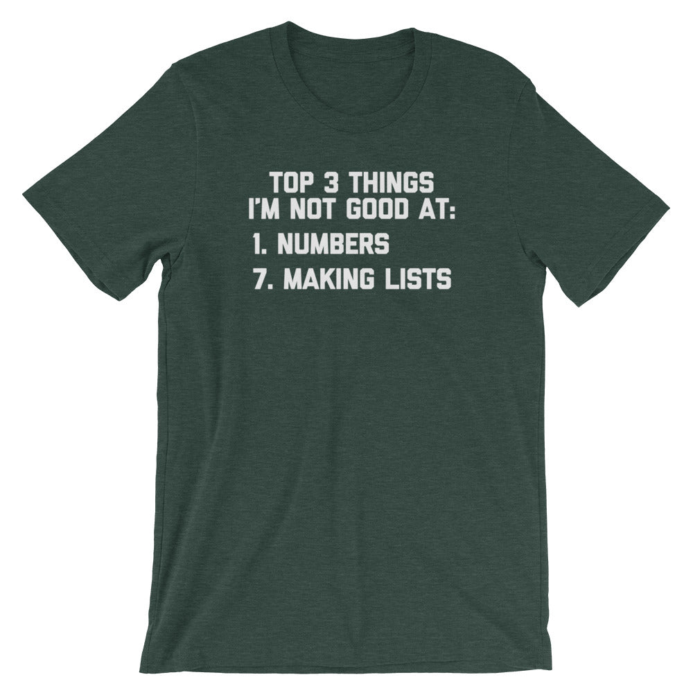 Top 3 Things I'm Not Good At T-Shirt (Unisex) Hoodie, Sweatshirt | CiraTrend.com (Image 5)