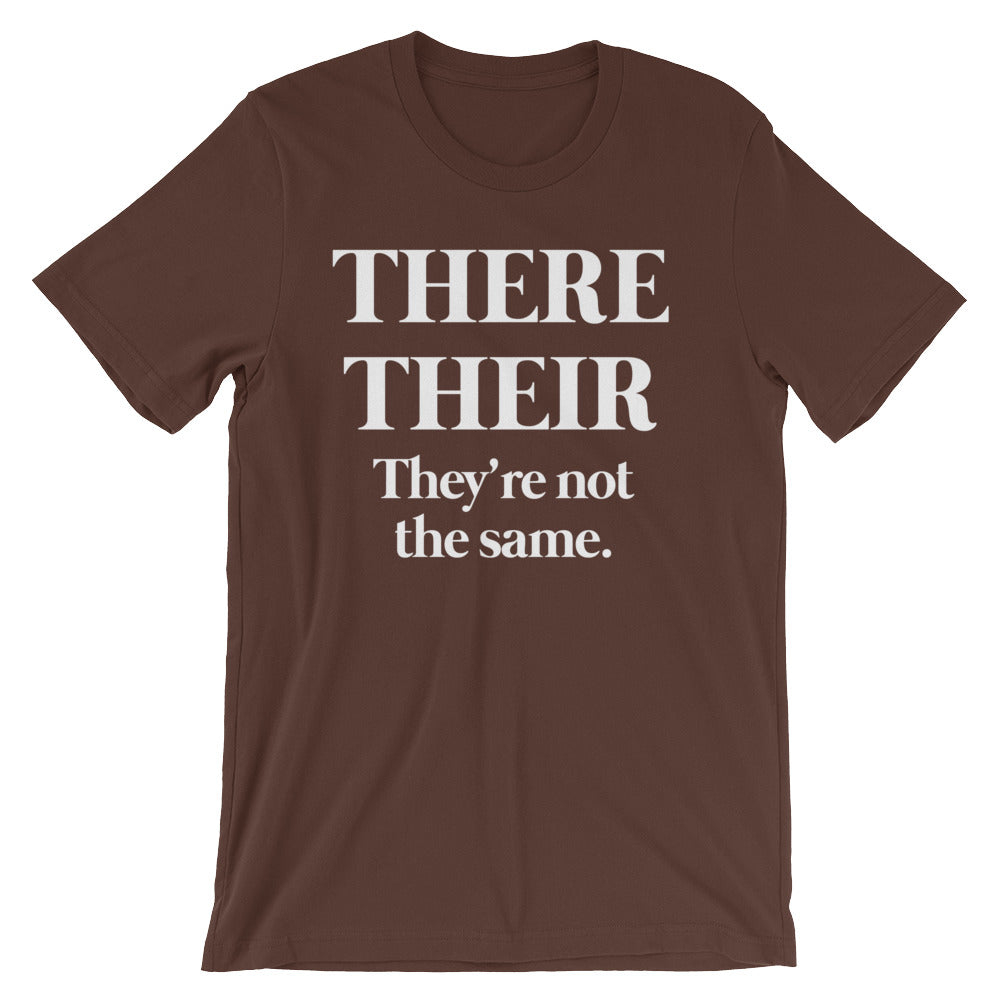 There Their (They're Not The Same) T-Shirt (Unisex) Hoodie, Sweatshirt | CiraTrend.com (Image 3)