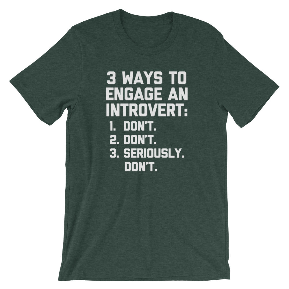 3 Ways To Engage An Introvert T-Shirt (Unisex) Hoodie, Sweatshirt | CiraTrend.com (Image 1)