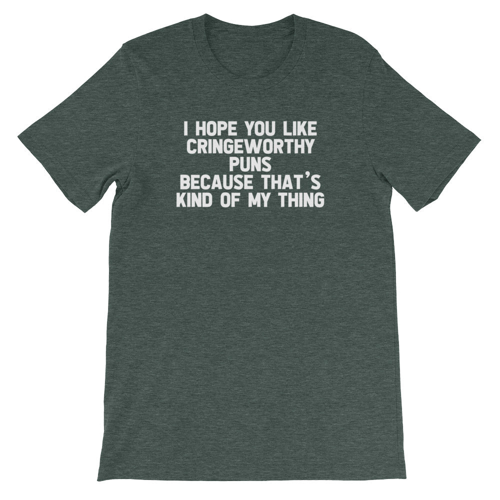 I Hope You Like Cringeworthy Puns Because That's Kind Of My Thing T-Shirt (Unisex) Hoodie, Sweatshirt (Image 1)