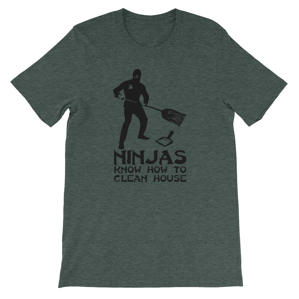 Ninjas Know How To Clean House T-Shirt (Unisex) Hoodie, Sweatshirt | CiraTrend.com (Image 3)