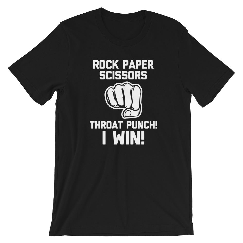 Rock Paper Scissors Throat Punch, I Win T-Shirt (Unisex) Hoodie, Sweatshirt | CiraTrend.com (Image 2)