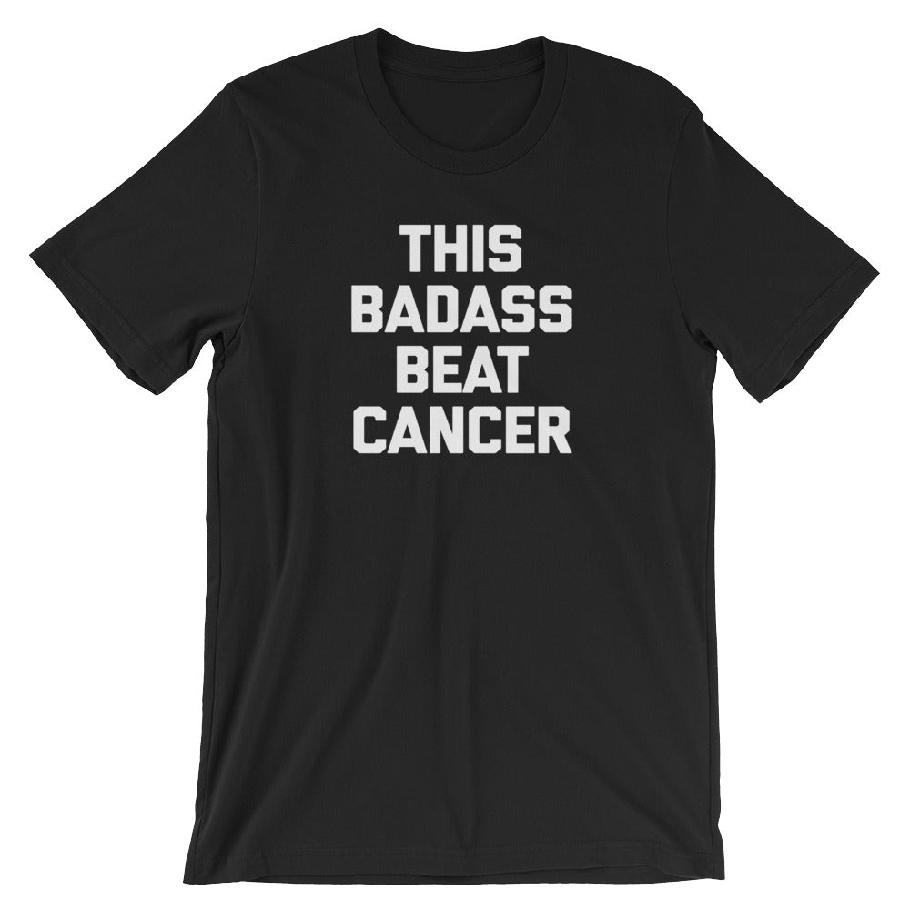 This Badass Beat Cancer T-Shirt (Unisex) Hoodie, Sweatshirt | CiraTrend.com (Image 2)
