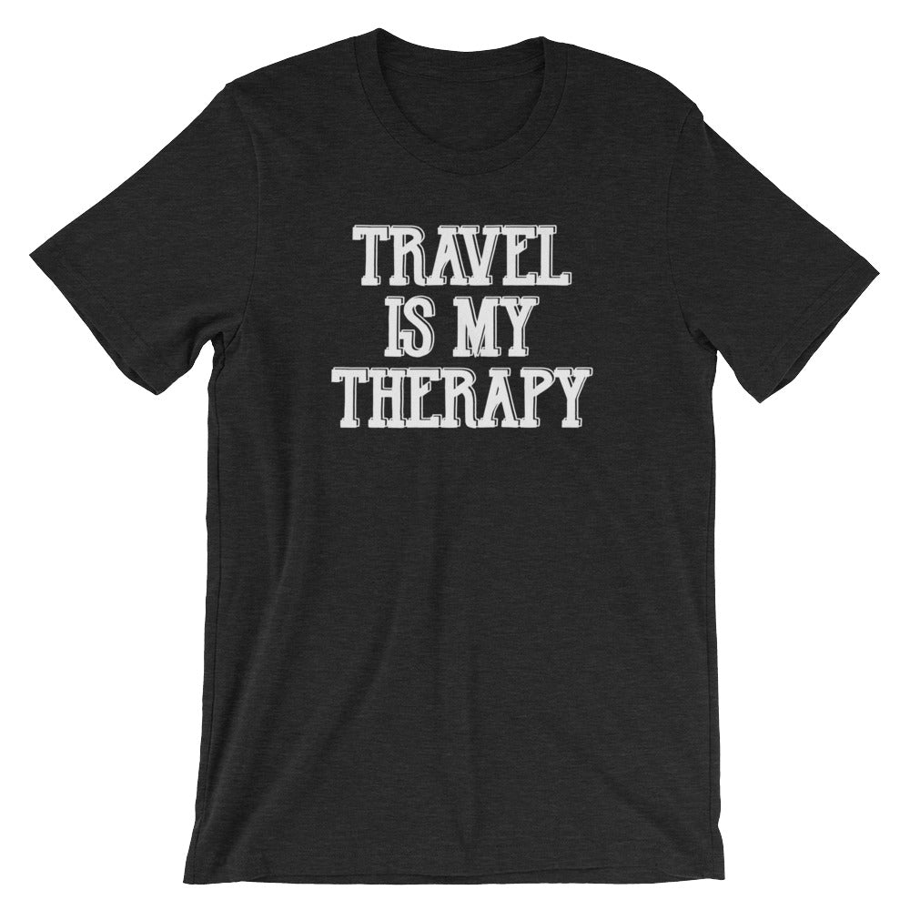 Travel Is My Therapy T-Shirt (Unisex) Hoodie, Sweatshirt | CiraTrend.com (Image 4)
