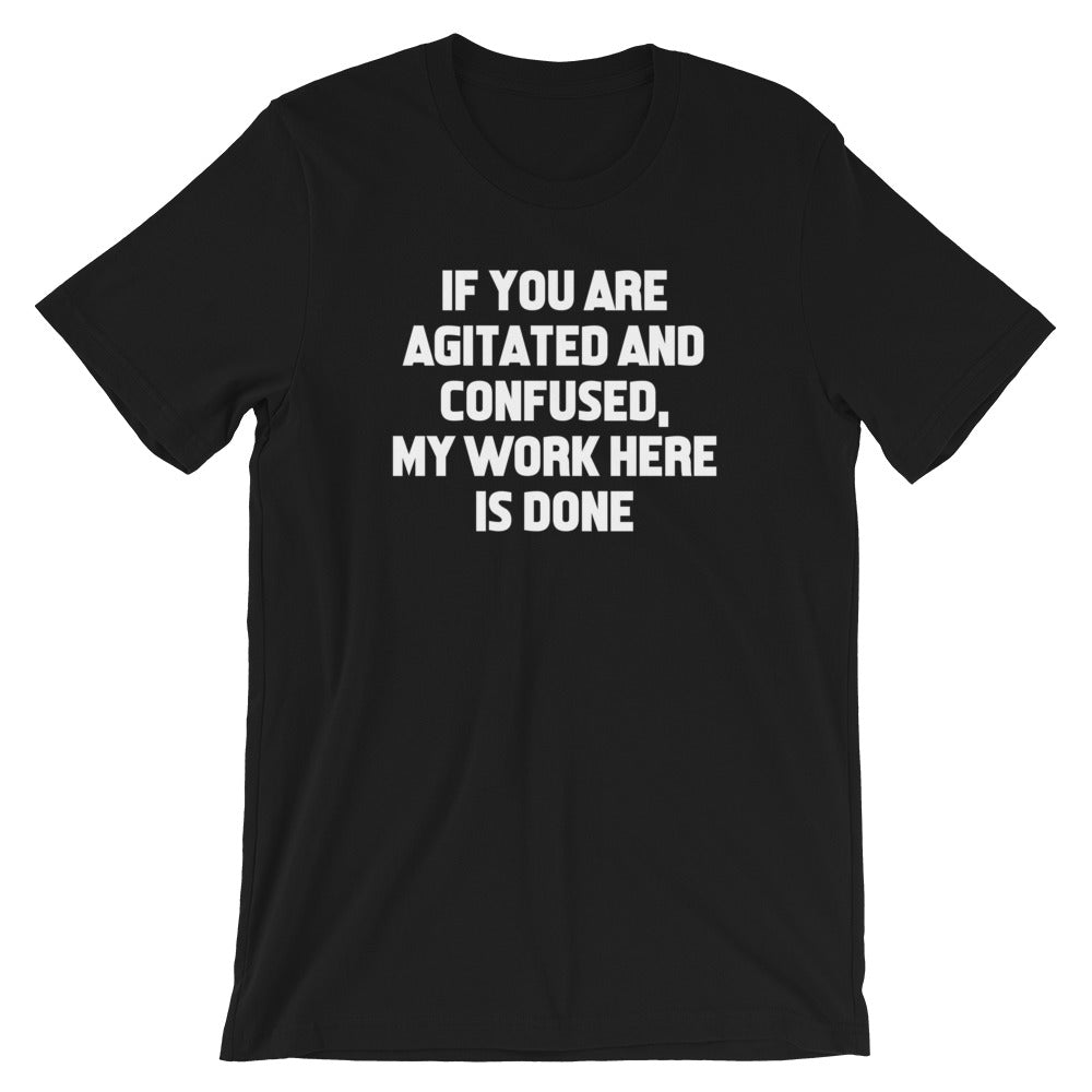 If You Are Agitated & Confused, My Work Here Is Done T-Shirt (Unisex) Hoodie, Sweatshirt | CiraTrend.com (Image 2)