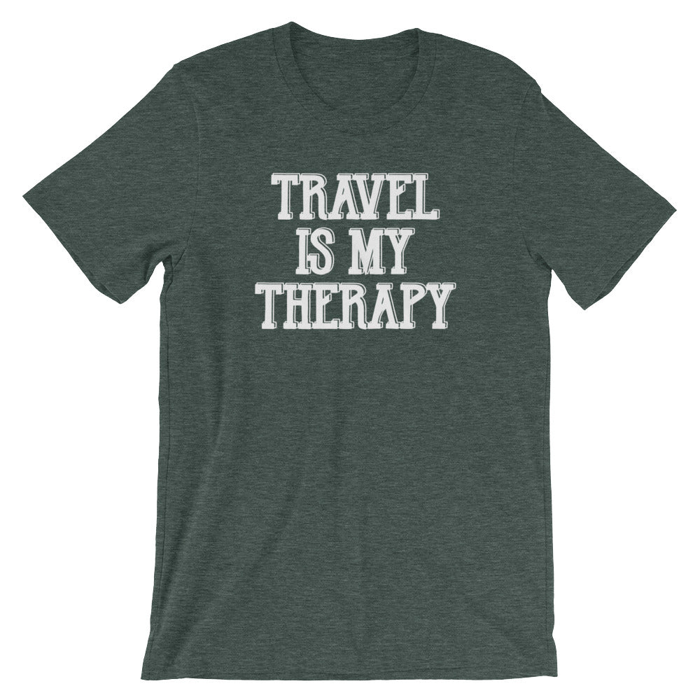 Travel Is My Therapy T-Shirt (Unisex) Hoodie, Sweatshirt | CiraTrend.com (Image 5)