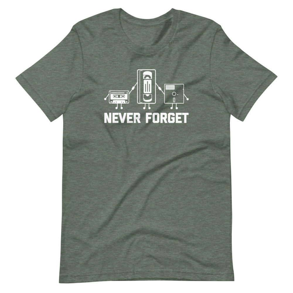 Never Forget (Cassette Tape, VHS, Floppy Disk) T-Shirt (Unisex) Hoodie, Sweatshirt | CiraTrend.com (Image 5)