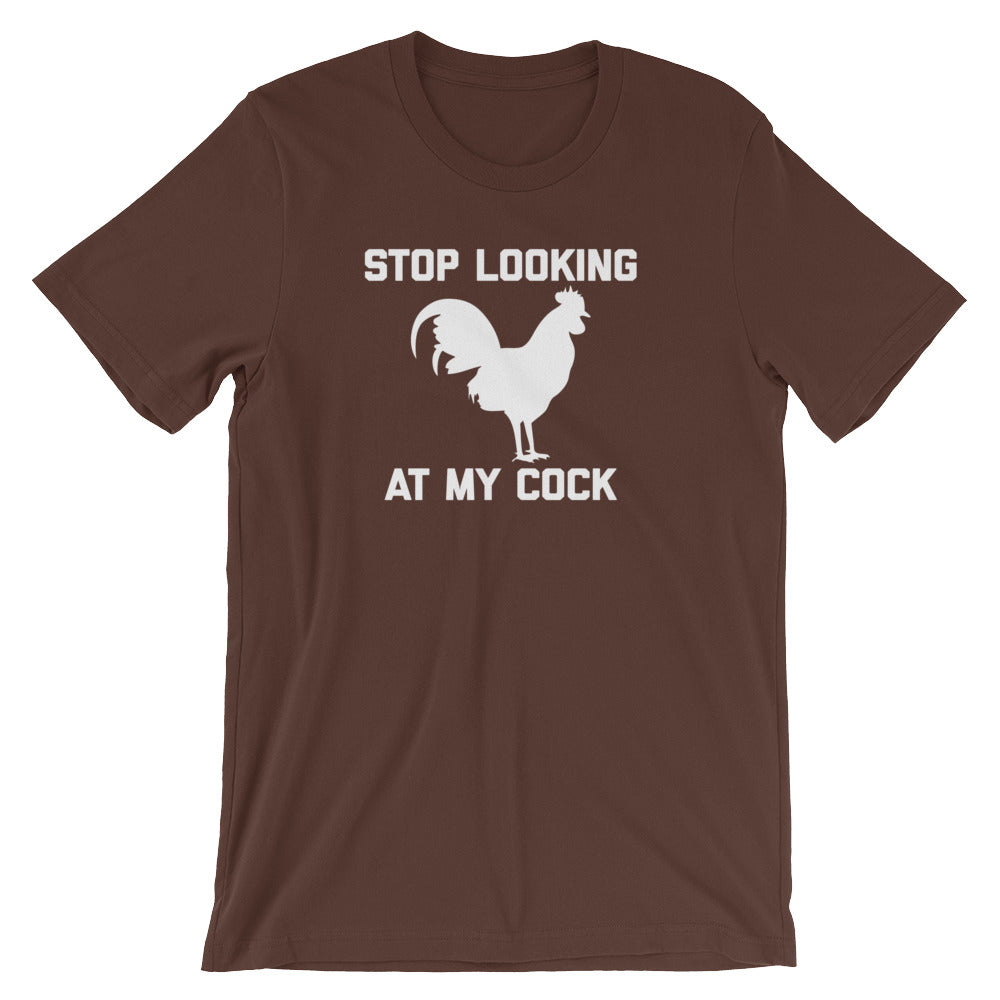 Stop Looking At My Cock T-Shirt (Unisex) Hoodie, Sweatshirt | CiraTrend.com (Image 3)