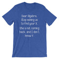 Dear Algebra T-Shirt (Unisex) Hoodie, Sweatshirt | CiraTrend.com (Image 1)
