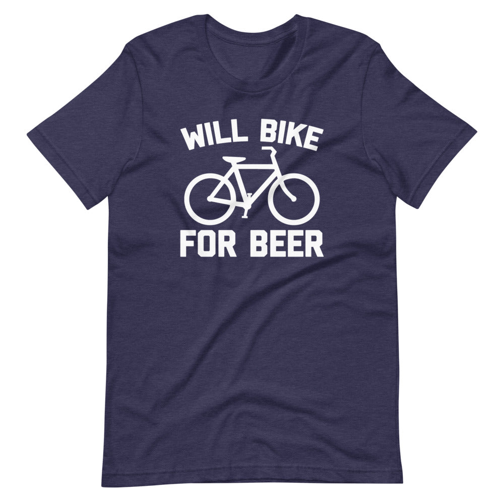 Will Bike For Beer T-Shirt (Unisex) Hoodie, Sweatshirt | CiraTrend.com (Image 1)