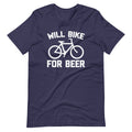 Will Bike For Beer T-Shirt (Unisex) Hoodie, Sweatshirt | CiraTrend.com (Image 1)