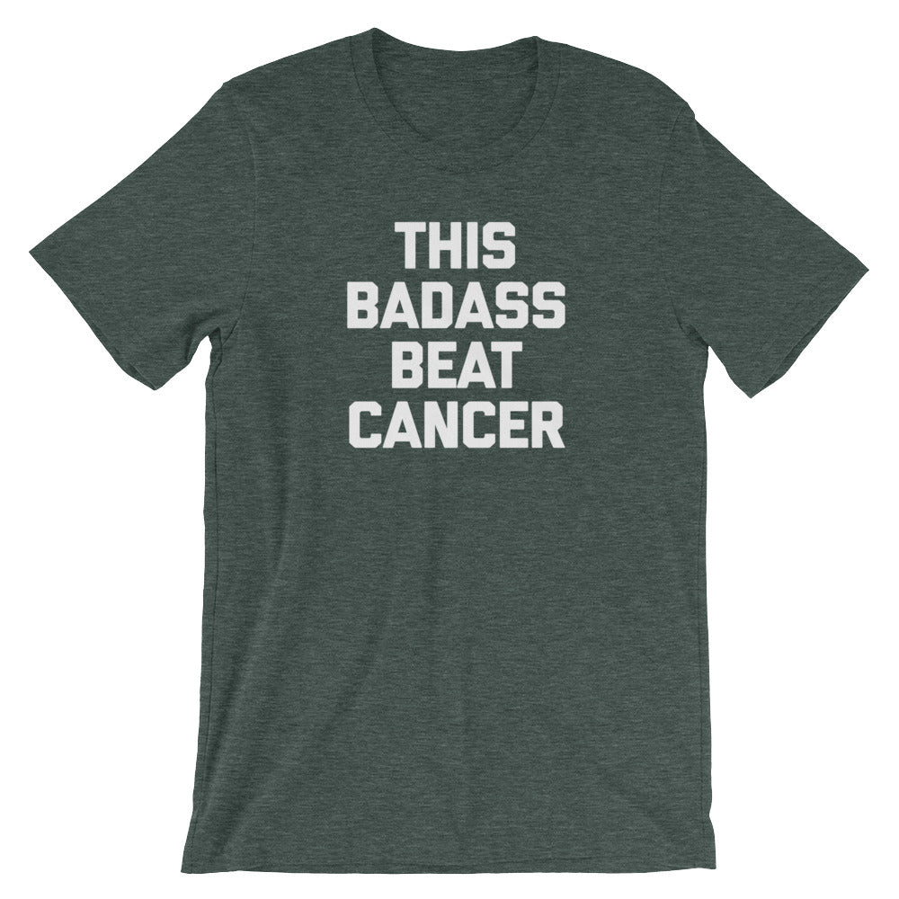 This Badass Beat Cancer T-Shirt (Unisex) Hoodie, Sweatshirt | CiraTrend.com (Image 5)