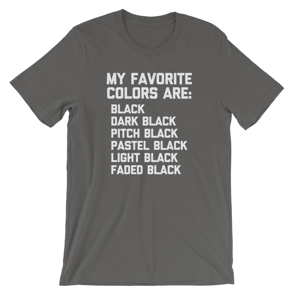 My Favorite Colors Are Black T-Shirt (Unisex) Hoodie, Sweatshirt | CiraTrend.com (Image 4)