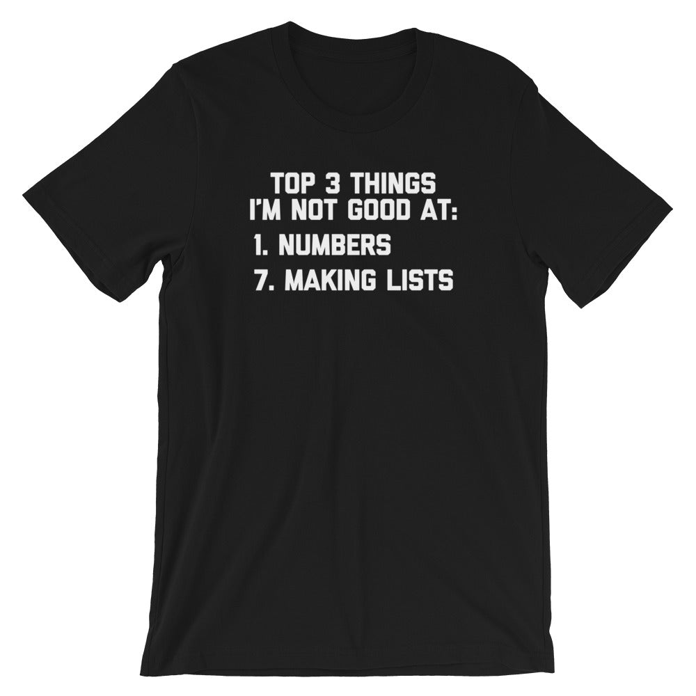 Top 3 Things I'm Not Good At T-Shirt (Unisex) Hoodie, Sweatshirt | CiraTrend.com (Image 2)